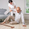 Elderly people accident slip and fall, Accident in home